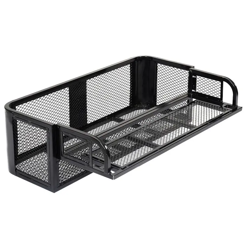 Universal ATV Cargo System – Front Basket & Rear Drop Rack Combo with Steel Mesh Surface