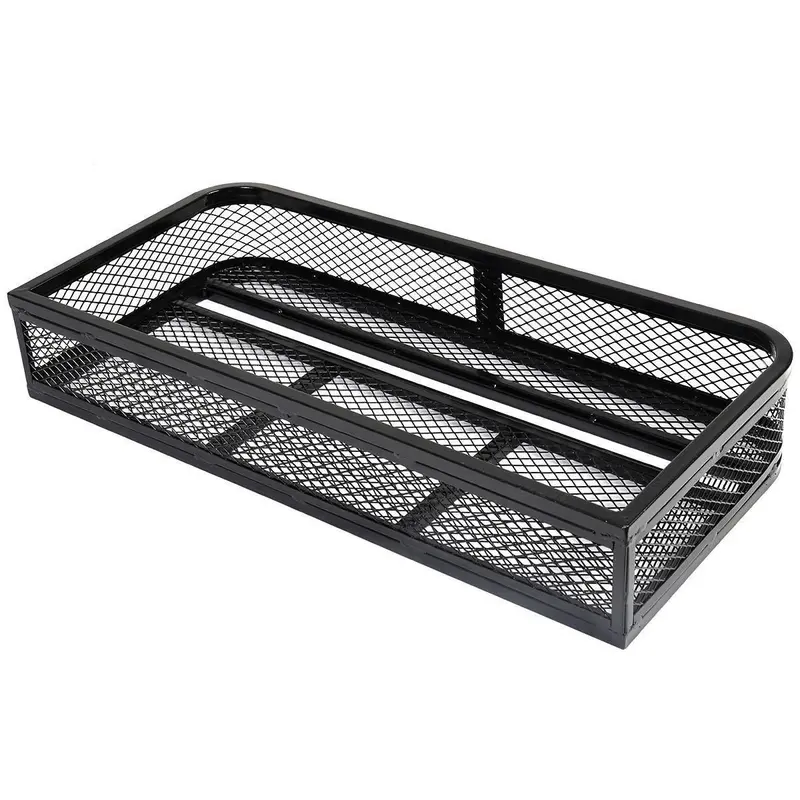 Universal ATV Cargo System – Front Basket & Rear Drop Rack Combo with Steel Mesh Surface