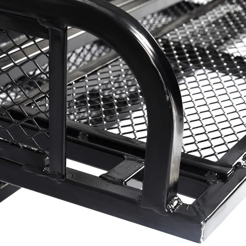Universal ATV Cargo System – Front Basket & Rear Drop Rack Combo with Steel Mesh Surface