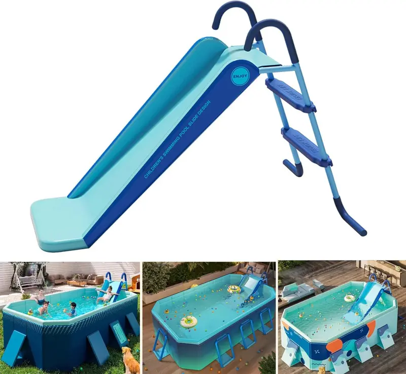 Universal Inflatable Pool Slide – Backyard Water Play Equipment for Kids and Adults