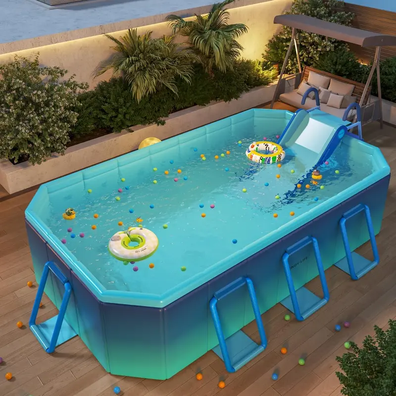 Universal Inflatable Pool Slide – Backyard Water Play Equipment for Kids and Adults
