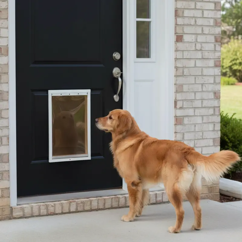 Universal Replacement Pet Door Flap with Magnetic Seal