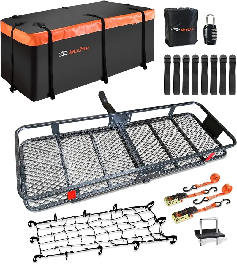 Universal Roof Rack Basket (51" x 36" x 5") with Waterproof Storage Bag