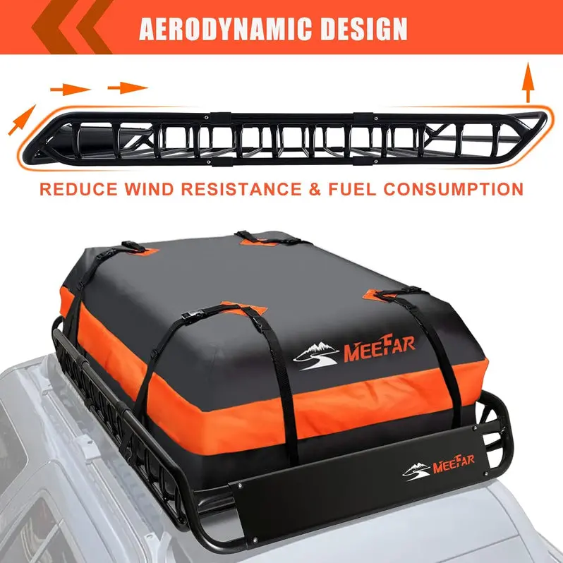 Universal Roof Rack Basket (51" x 36" x 5") with Waterproof Storage Bag