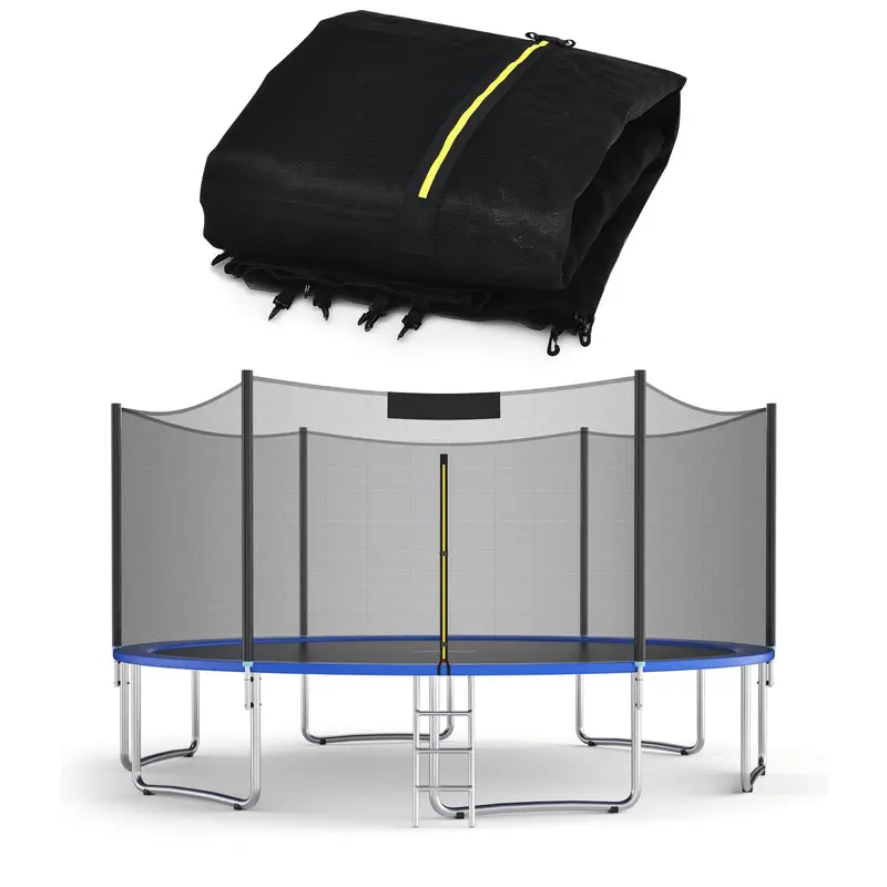 Universal Round Trampoline Safety Enclosure Net – Fits 8FT to 16FT Frames