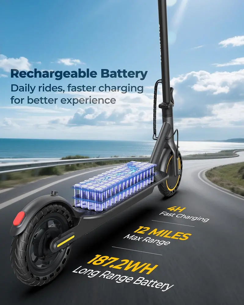 Urban Commuter Electric Scooter – High-Performance 350W/500W Motor, 22 MPH