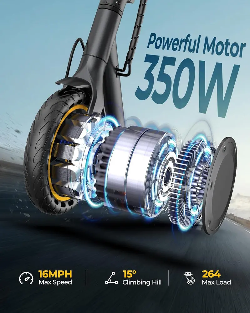 Urban Commuter Electric Scooter – High-Performance 350W/500W Motor, 22 MPH