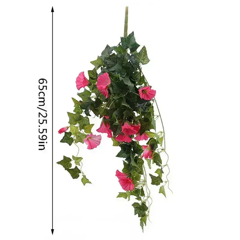 UV-Resistant Artificial Morning Glory Vines – 2-Pack Value Bundle