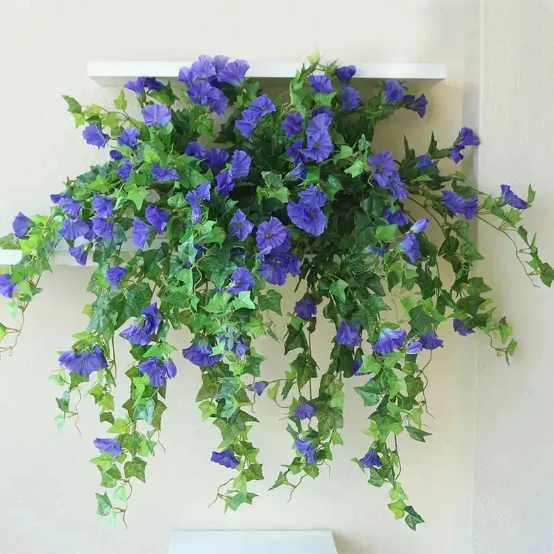 UV-Resistant Artificial Morning Glory Vines – 2-Pack Value Bundle