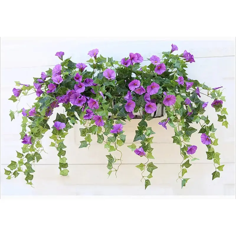 UV-Resistant Artificial Morning Glory Vines – 2-Pack Value Bundle