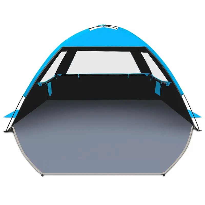 Ventilated Beach Shade Tent with Mesh Windows and Portable Carry Bag 2