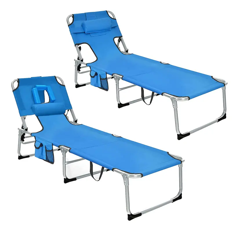 Versatile Adjustable Patio Recliner – Space-Saving Folding Lounge Chair