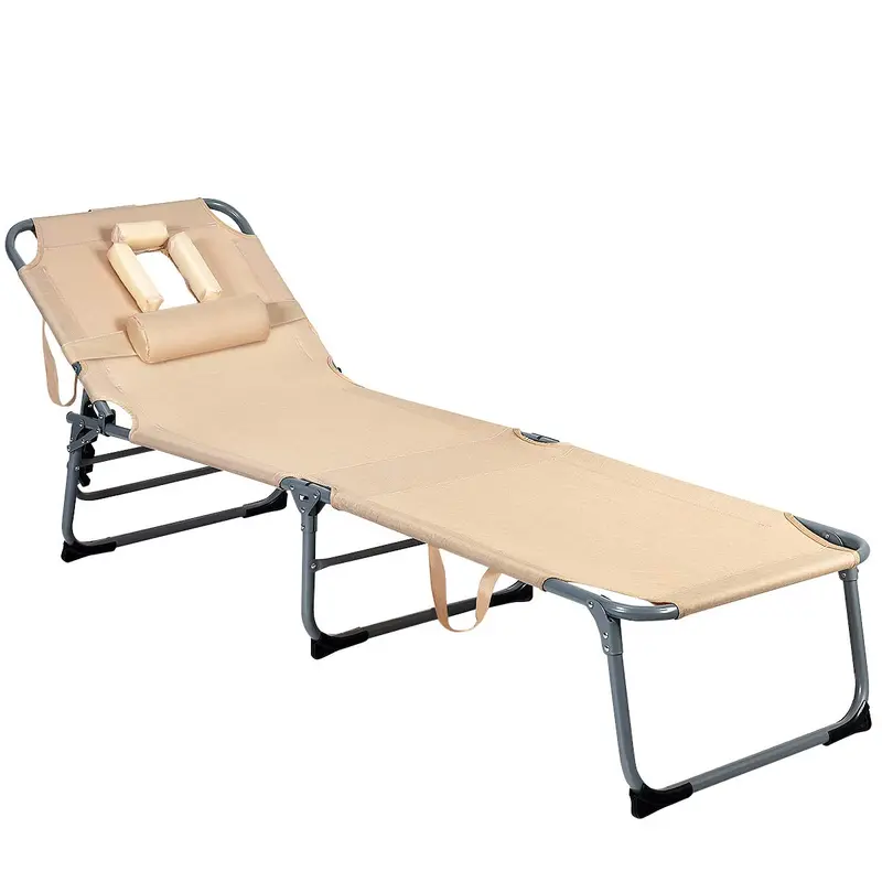 Versatile Adjustable Patio Recliner – Space-Saving Folding Lounge Chair