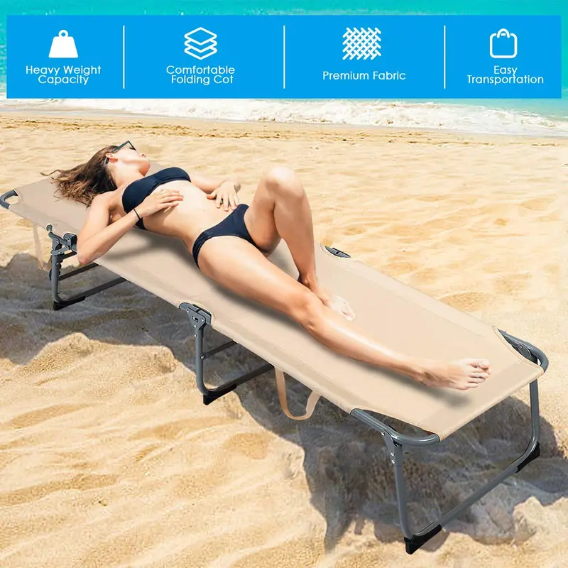 Versatile Adjustable Patio Recliner – Space-Saving Folding Lounge Chair