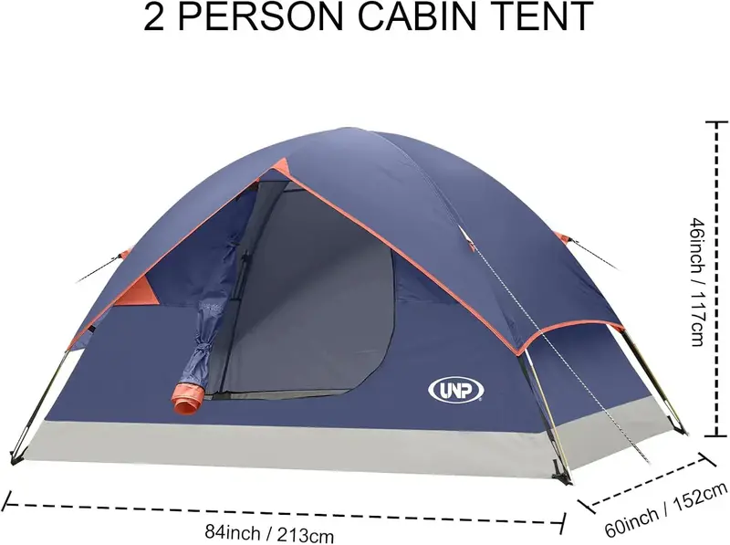 Versatile Dome Camping Tent — Lightweight 2/3/4/6-Person Shelter for Backpacking & Beach Trips