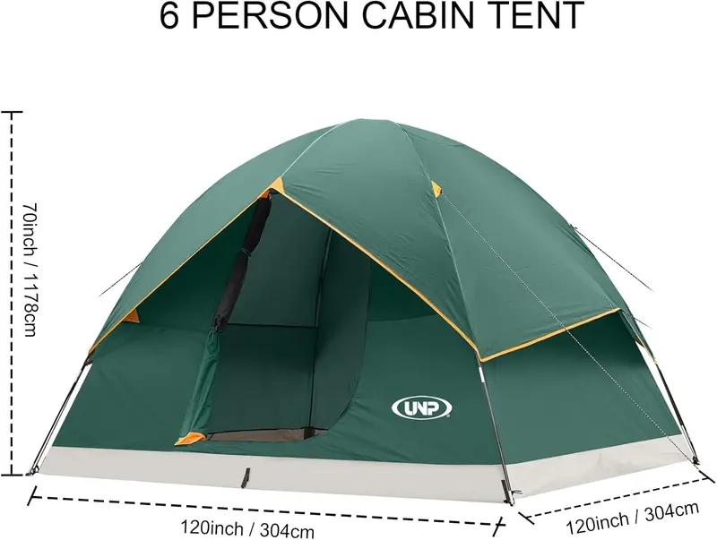 Versatile Dome Camping Tent – Lightweight 2 to 6 Person Shelter for Hiking, Beach & Backpacking