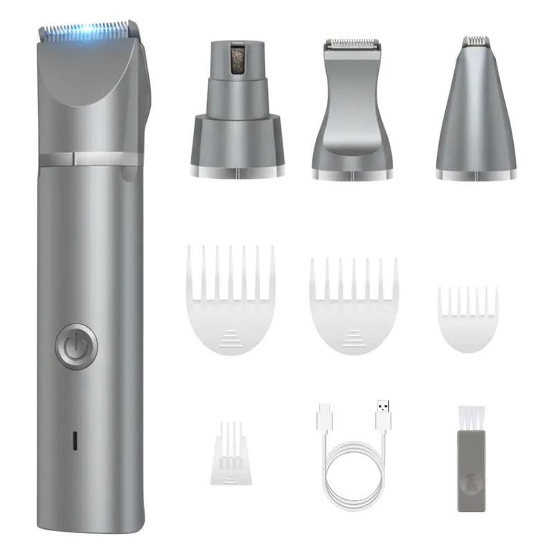 Versatile Grooming Clipper Kit with Multiple Attachments and Sizing Combs