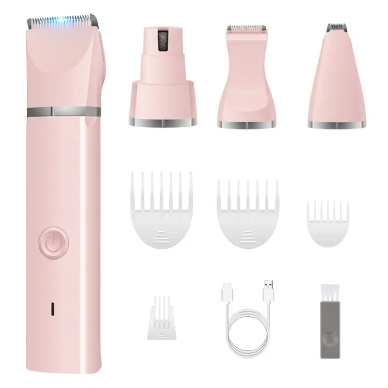 Versatile Grooming Clipper Kit with Multiple Attachments and Sizing Combs