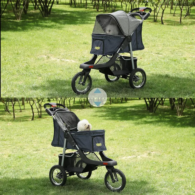 VIAGDO Premium Pet Stroller for Small to Medium Dogs and Cats 2
