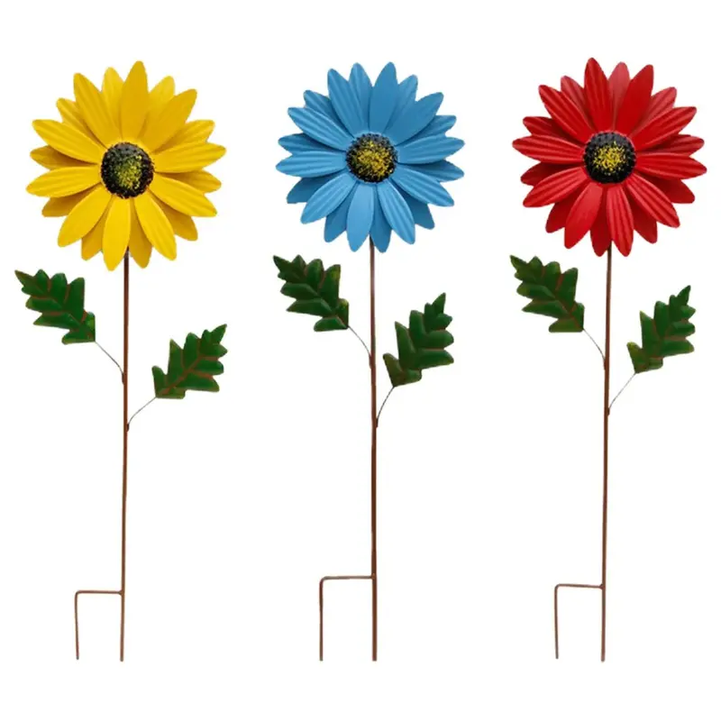 Vibrant Metal Windmill Garden Ornament – Whimsical Outdoor Decor