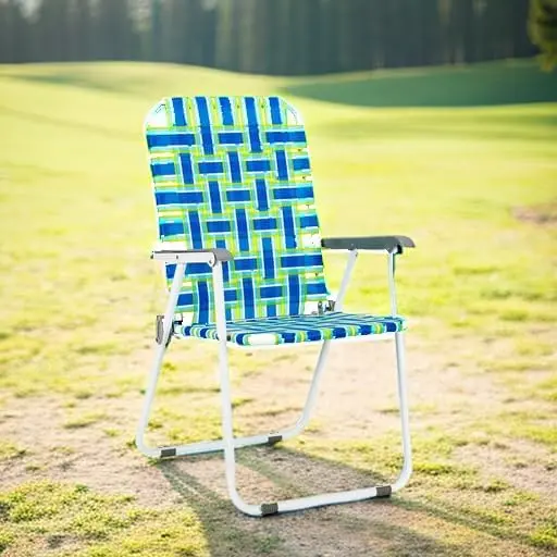 VINGLI Dual Pack Webbed Lawn Folding Chairs – Lightweight Beach & Outdoor Seating