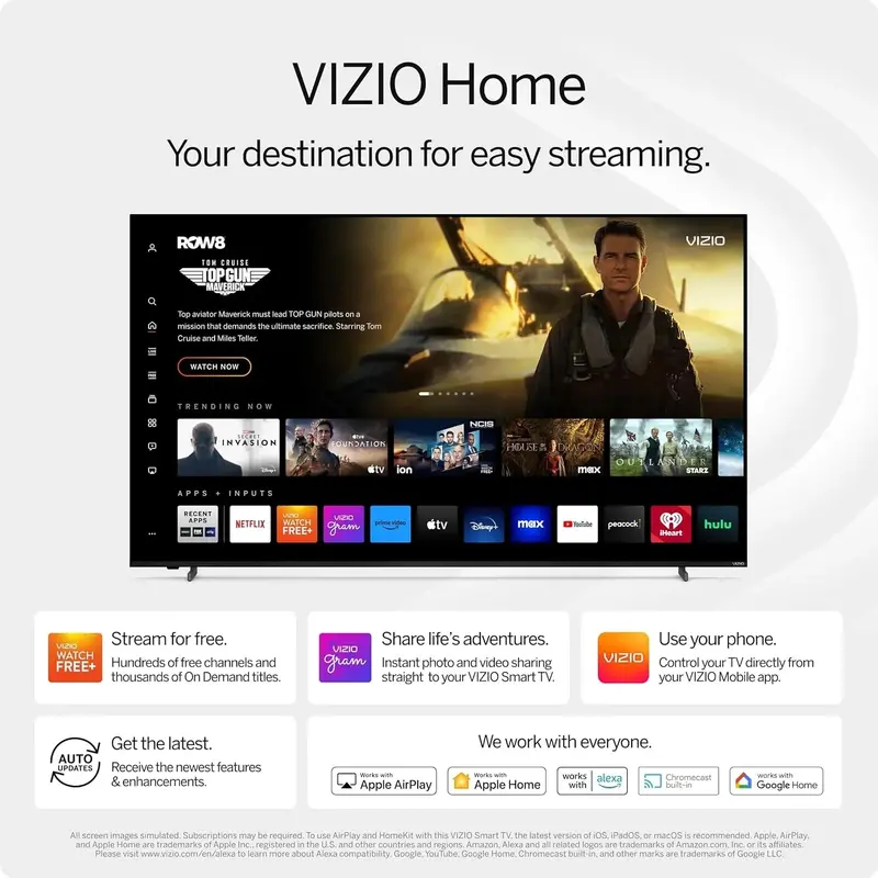 VIZIO 50-Inch 4K HDR Smart TV with Full-Array LED and Google TV
