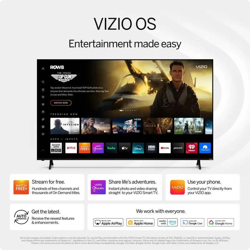 VIZIO 50-Inch 4K UHD Smart LED TV with HDR – Model V4K50M-08