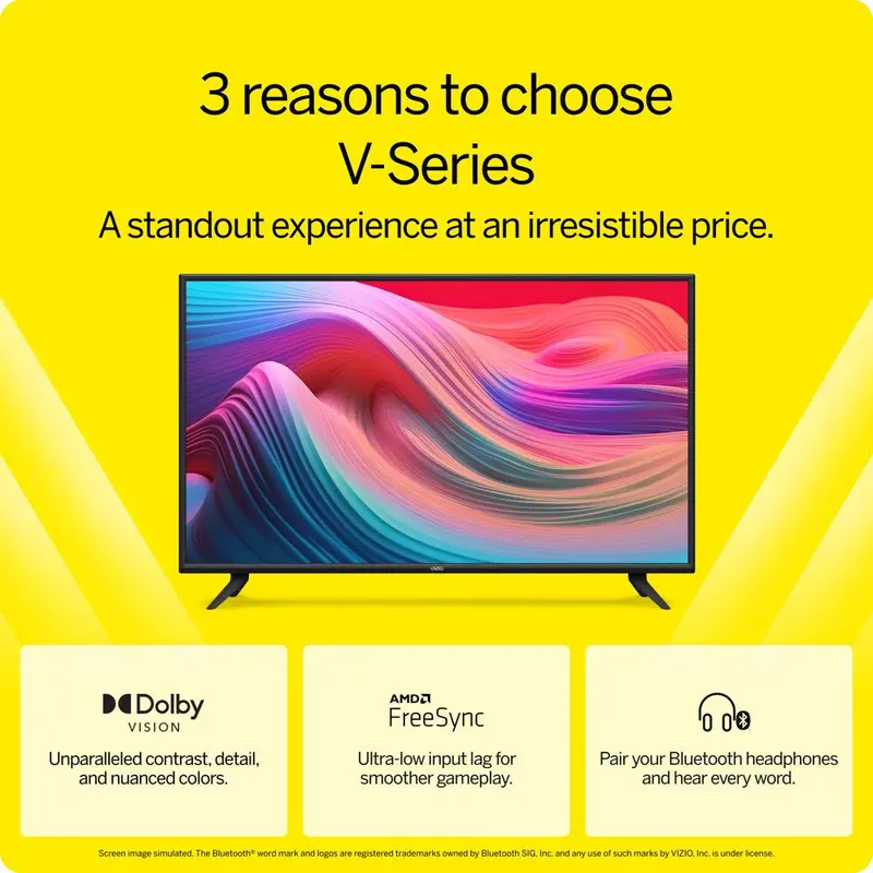 VIZIO 50-Inch V-Series 4K UHD Smart TV – Dolby Vision, HDR10, Full Array Backlight, V-Gaming Engine