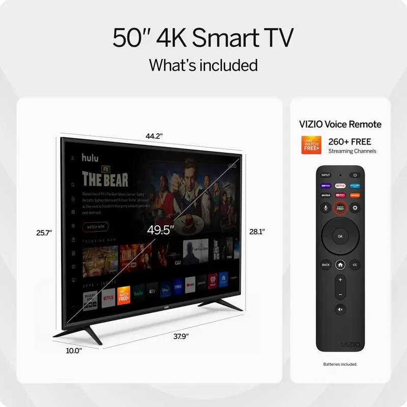 VIZIO 50-Inch V-Series 4K UHD Smart TV – Dolby Vision, HDR10, Full Array Backlight, V-Gaming Engine