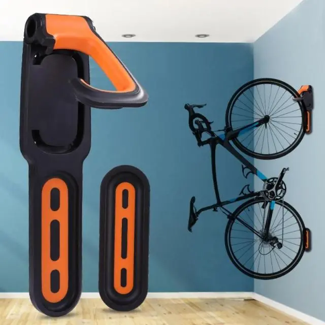 Wall-Mounted Nordic-Style Bike Storage Rack – Space-Saving Garage Organizer