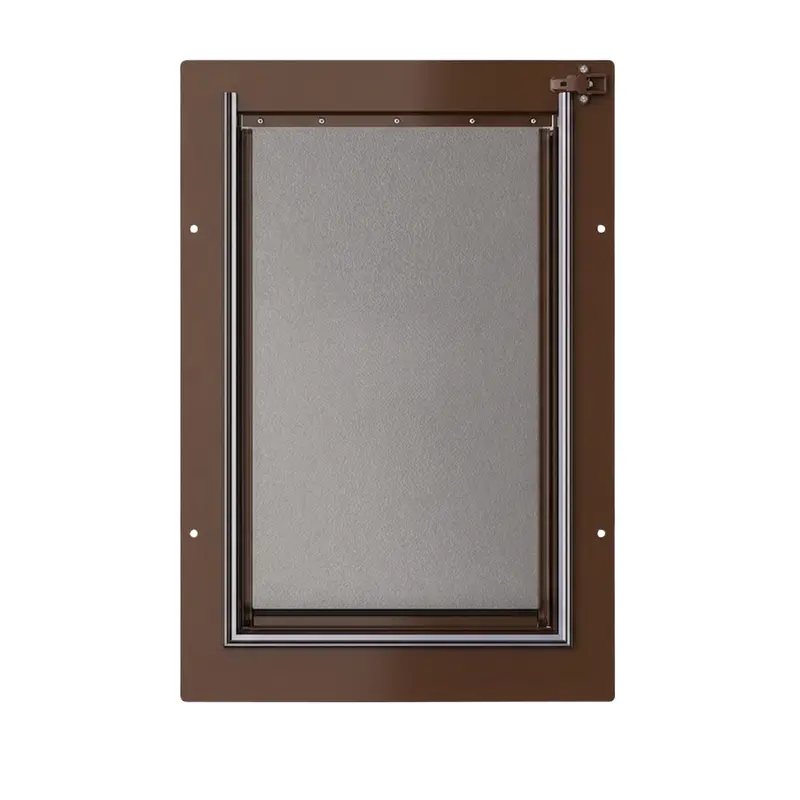 Wall-Mounted Triple-Flap Pet Door with Telescoping Tunnel
