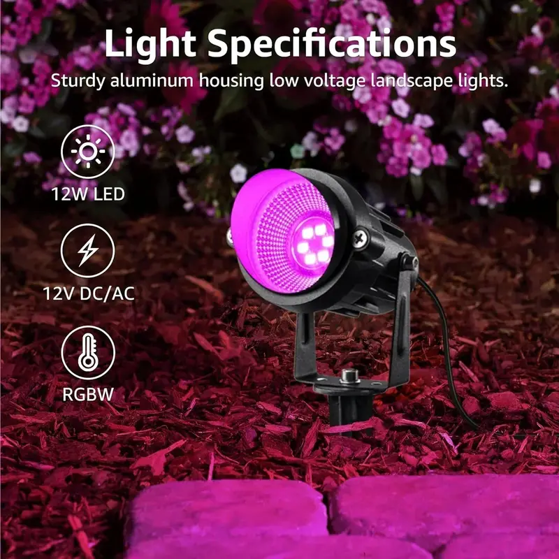 Waterproof Color-Changing LED Landscape Lighting Kit – Outdoor Path & Garden Accent Lights 2