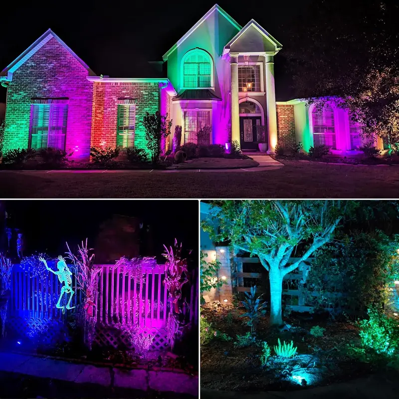 Waterproof Color-Changing LED Landscape Lighting Kit – Outdoor Path & Garden Accent Lights