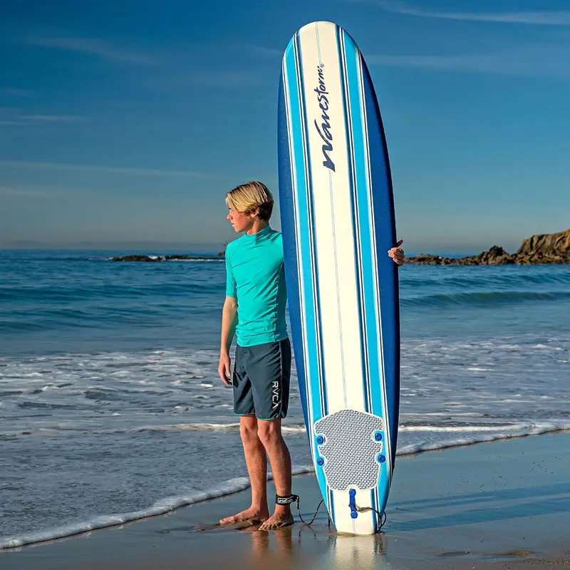 Wavestorm 2025 Classic 8-Foot Longboard for Beginners and Casual Riders