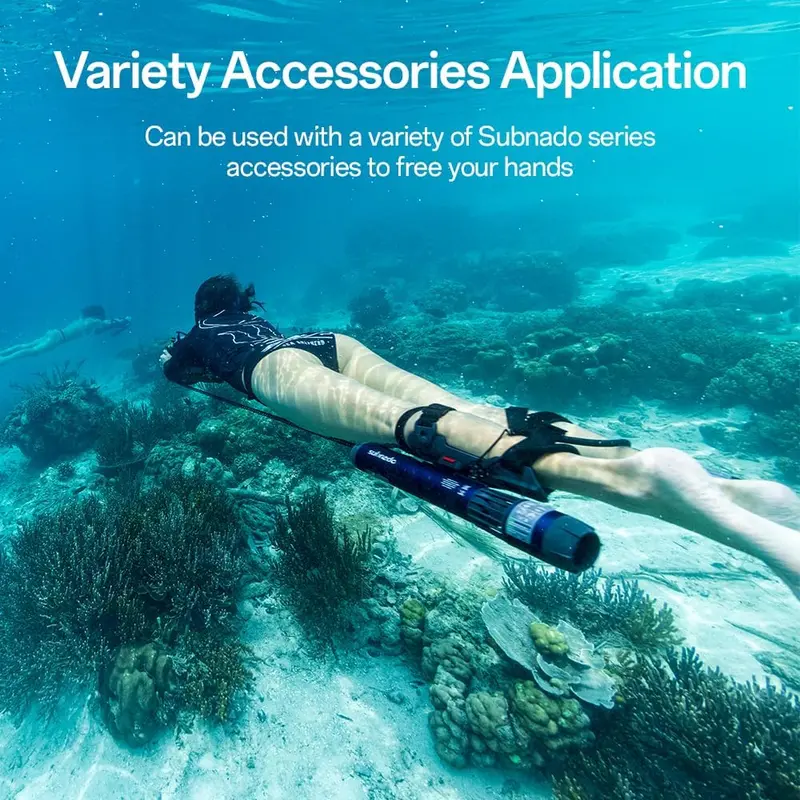Waydoo Subnado Underwater Scooter Lite – Portable, Handheld Diving Propulsion Device for Snorkeling, Scuba, and Recreation (Blue)