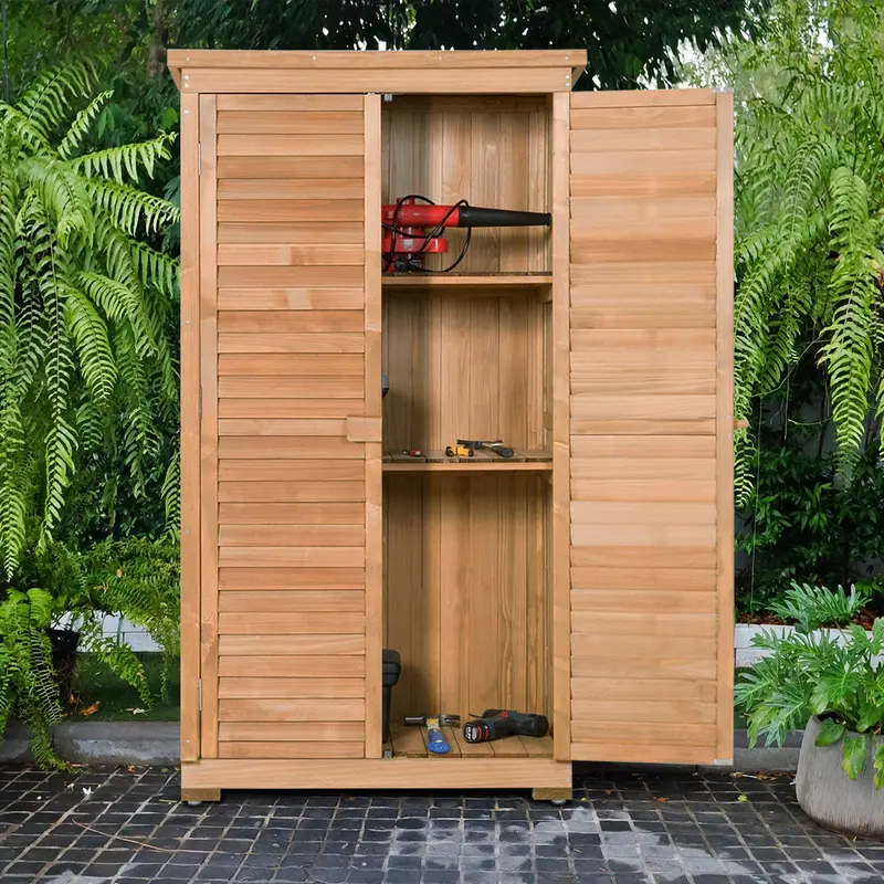 Weather-Resistant Outdoor Storage Cabinet for Patio, Garage, or Garden Use 2