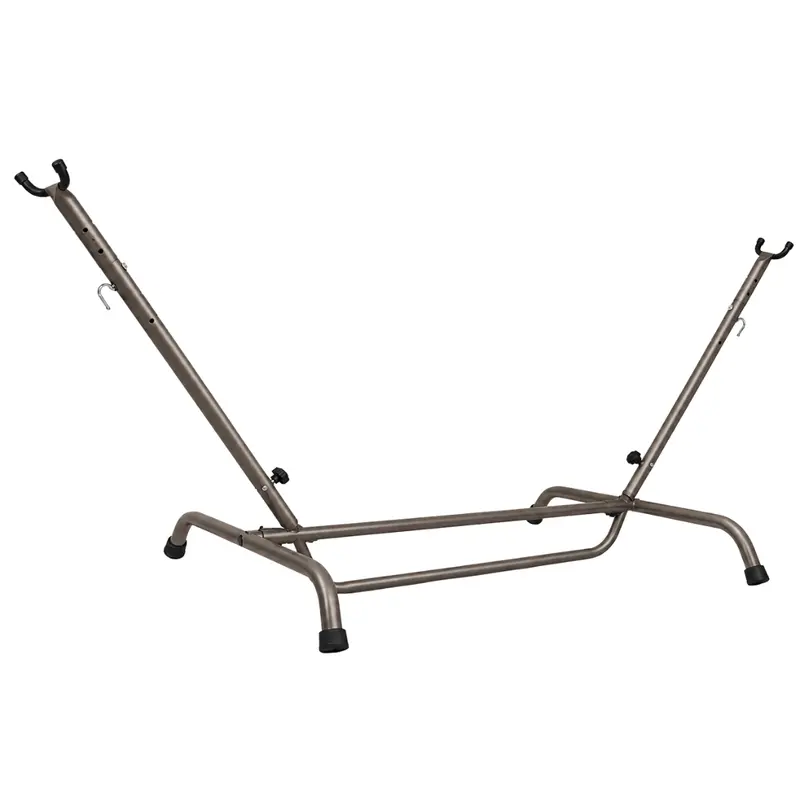 Weatherproof Adjustable Steel Hammock Stand with Corrosion-Resistant Coating and Height Flexibility
