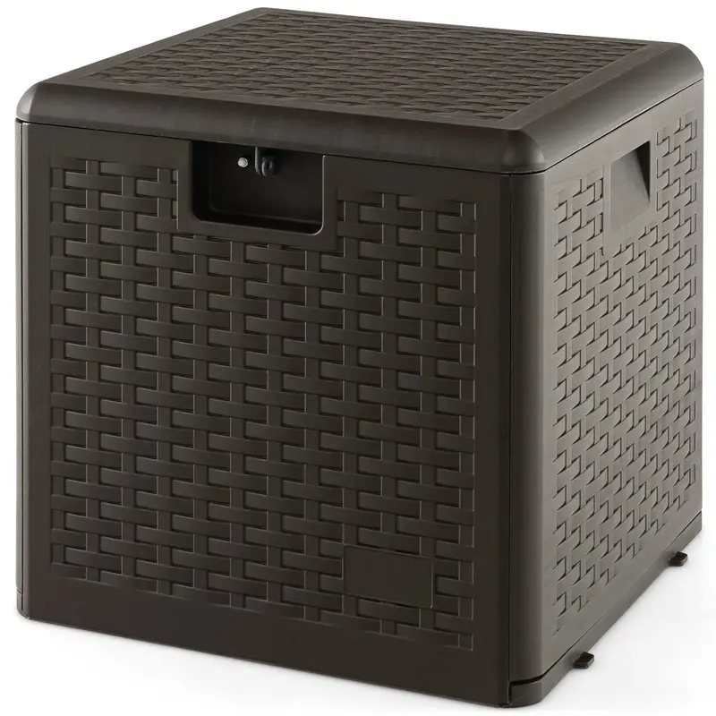 Weatherproof Resin Outdoor Storage Box – 31/73/100 Gallon Locking Patio Chest