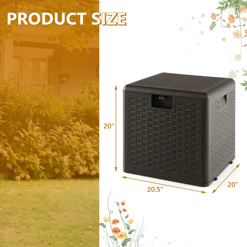 Weatherproof Resin Outdoor Storage Box – 31/73/100 Gallon Locking Patio Chest