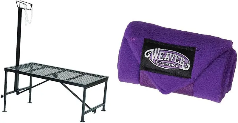 Weaver Leather Livestock Steel Trimming Stand – Adjustable Sheep & Goat Restraint System with Secure Wire Headpiece | Durable Black Finish