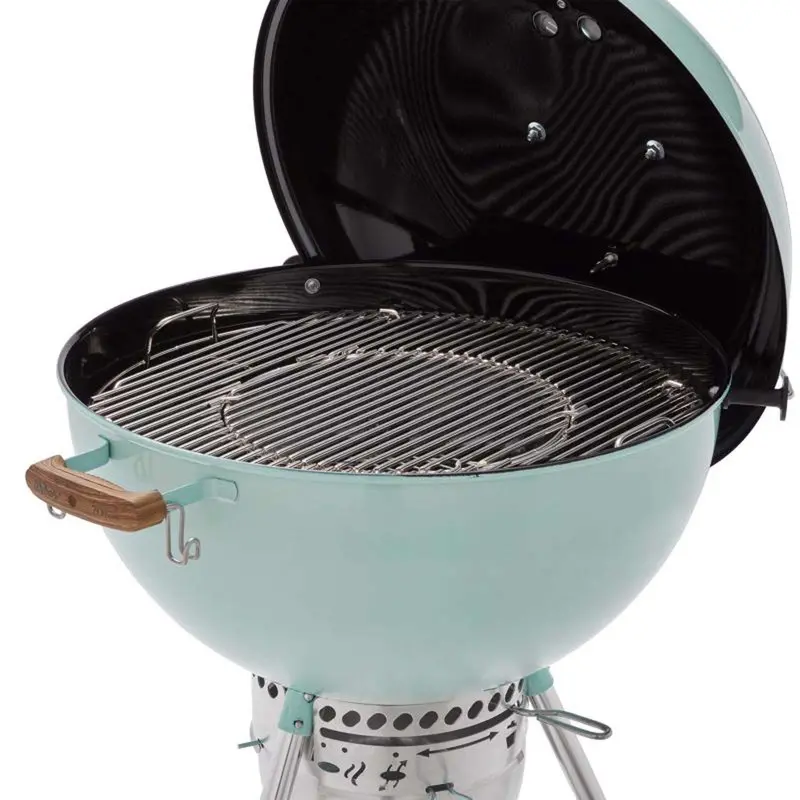 Weber 22-Inch Charcoal Grill in Rock N Roll Blue with Classic Kettle Design 2