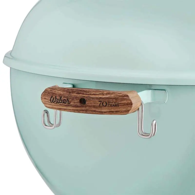 Weber Original Kettle Charcoal Grill – 22-Inch, Rock N Roll Blue Enamel Finish, Rust-Resistant Lid