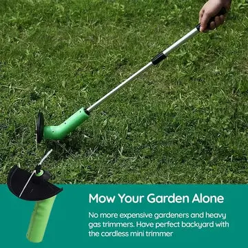 Weed Wacker Cordless Mini Trimmer – Compact, Lightweight Grass & Edge Cutter