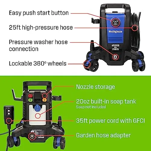 Westinghouse ePX3500 Electric Pressure Washer — High-Performance Cleaning Tool