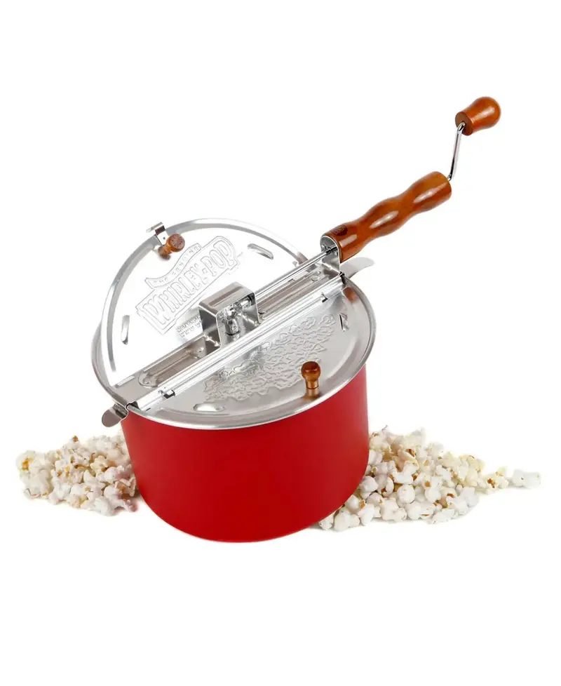 Whirley Pop Stovetop Popcorn Maker by Wabash Valley Farms – Red
