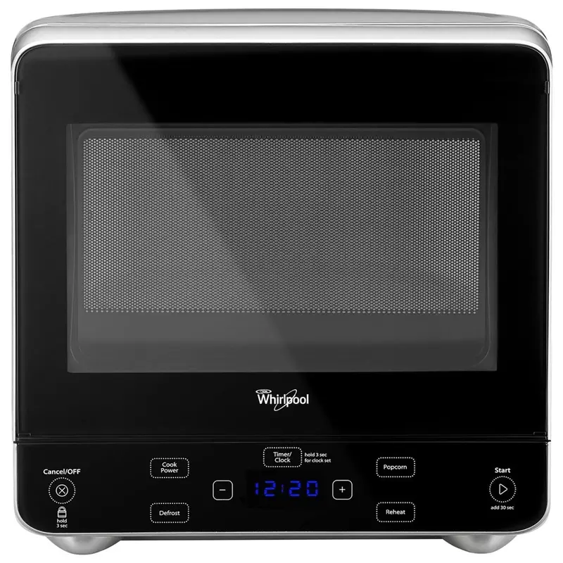 Whirlpool Compact Microwave in Silver – 0.5 Cu. Ft., WMC20005YD