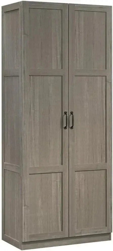 White Freestanding Pantry Cabinet with Adjustable Shelves