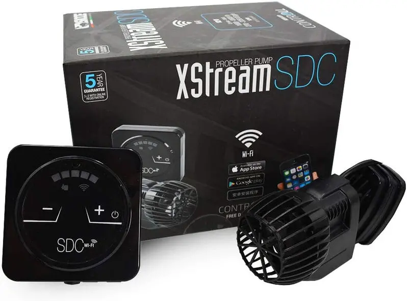 WiFi-Controlled Wave Pump for Freshwater & Saltwater Aquariums – 2250 GPH Flow Rate