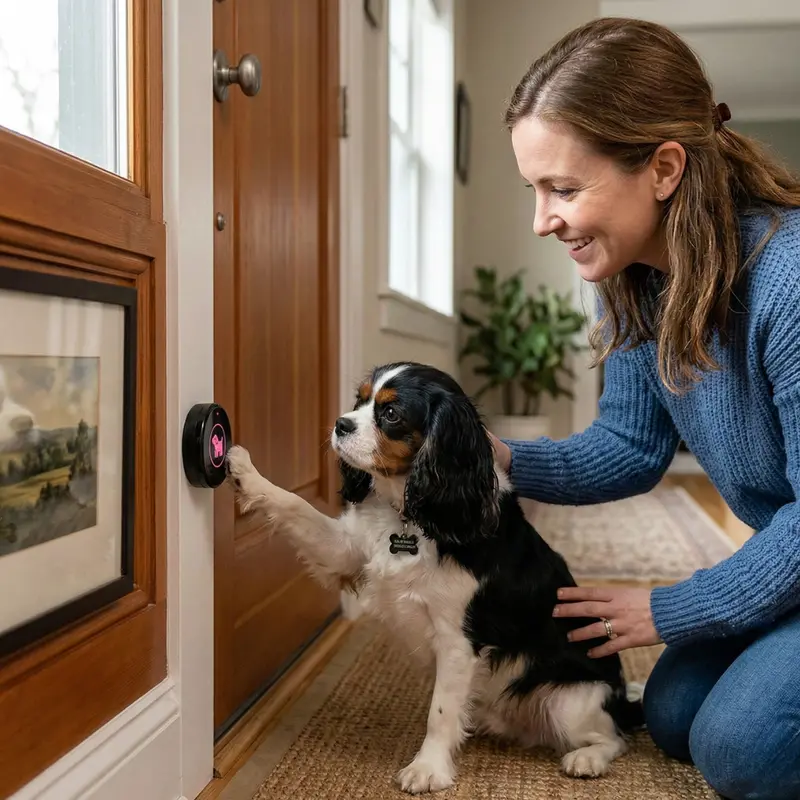 Wireless Adjustable Pet Doorbell with 55 Tones 2
