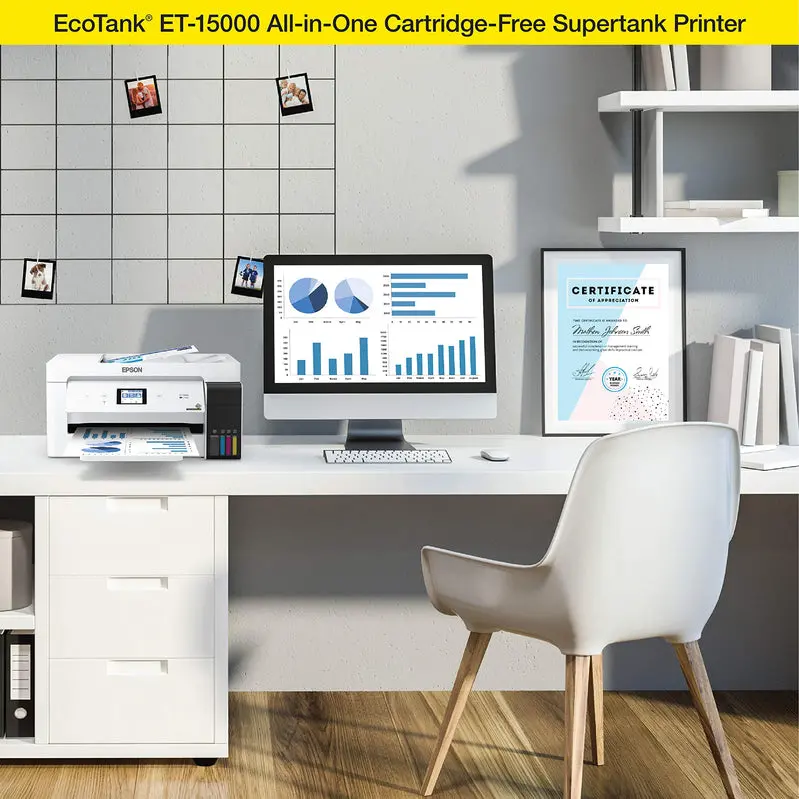 Wireless Color All-in-One Printer – Portable Inkjet with Scanning, Copying & Mobile Printing Support